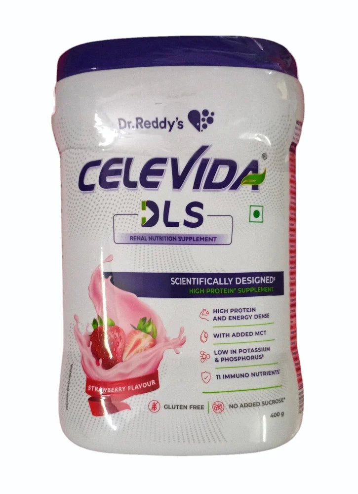 Celevida DLS Powder Strawberry Flavour, 400gm