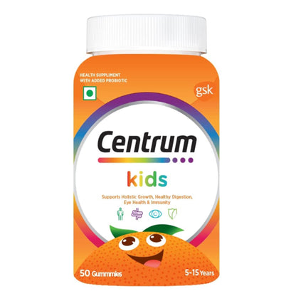 Centrum Kids 多种维生素、矿物质和益生菌，50 粒软糖