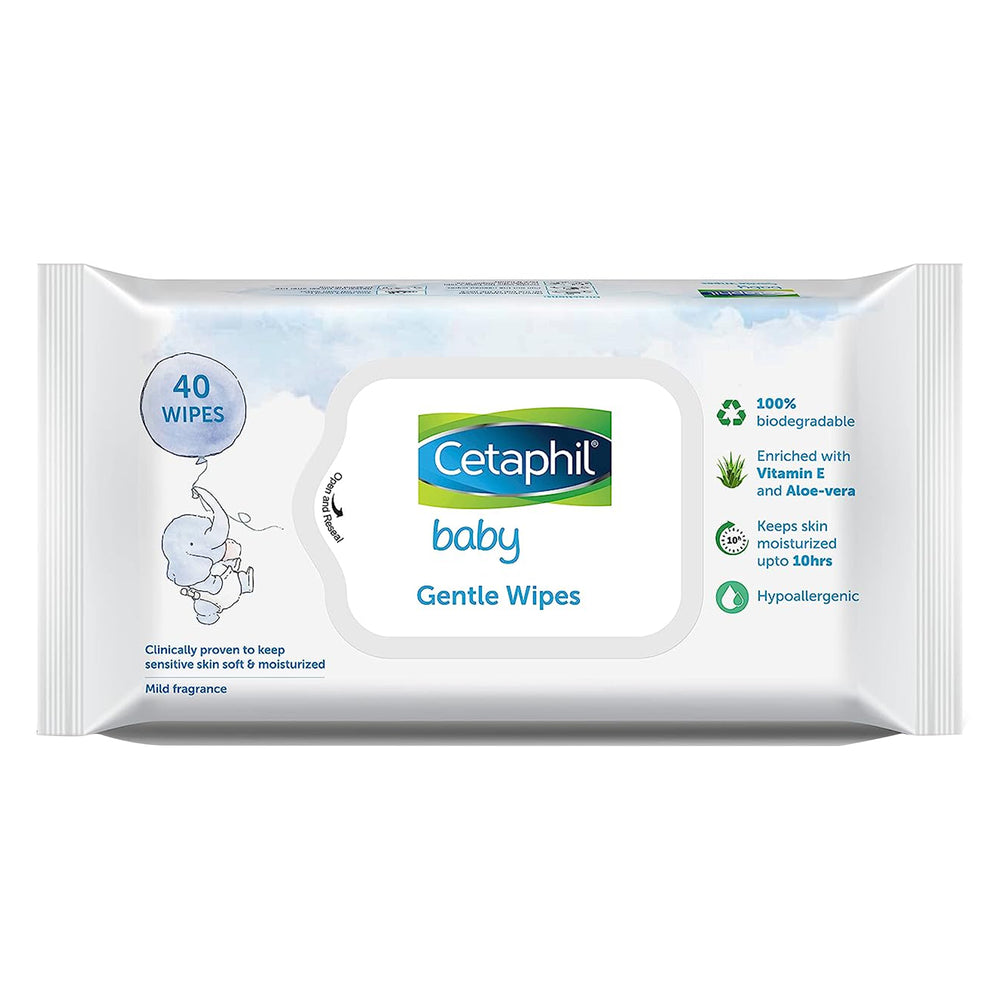 Cetaphil Baby Gentle Wipes, 40s
