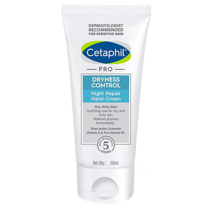 Cetaphil PRO Dryness Control Night Repair Hand Cream, 50ml