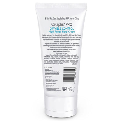 Cetaphil PRO Dryness Control Night Repair Hand Cream, 50ml