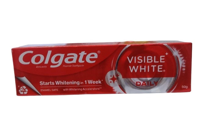 Colgate Visible White Teeth Whitening Toothpaste, 50gm