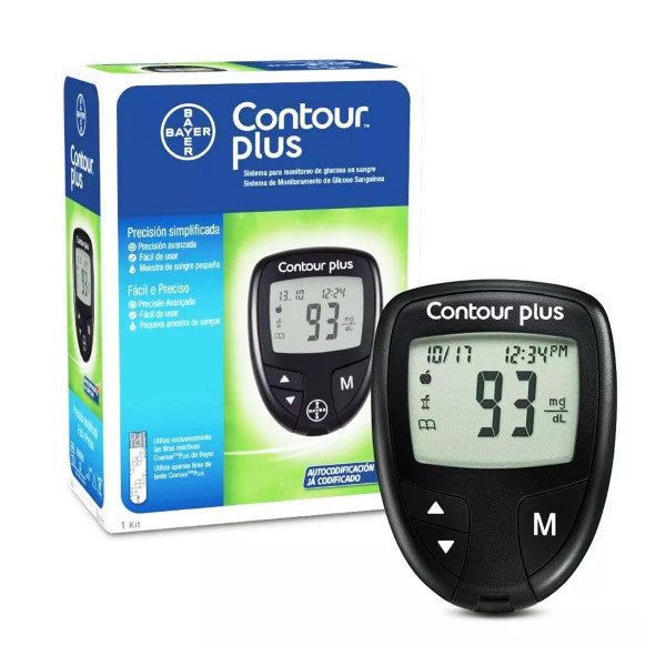 Contour Plus Blood Glucose Monitoring System with 25 Strips Free