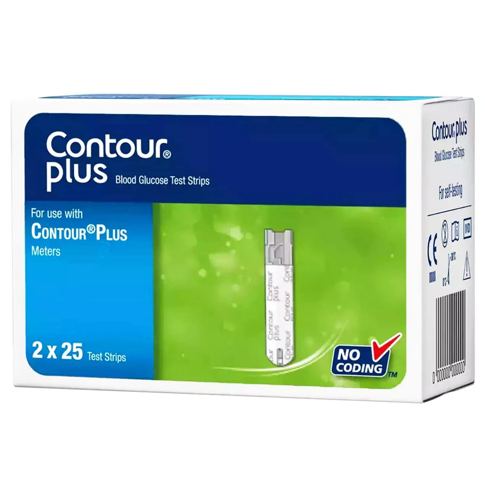 Contour Plus Blood Glucose Test Strips 50s