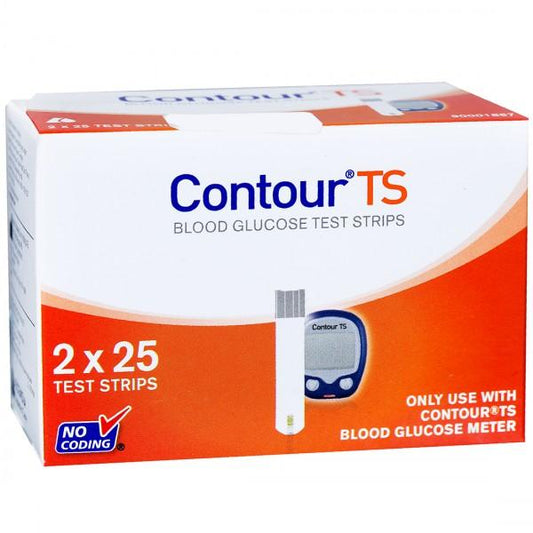 Contour TS Blood Glucose Test Strips, 50's