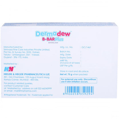 Dermadew B-Bar Plus, 75gm