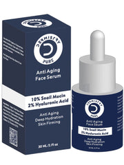 Dermistry Pure 10% Snail Mucin 96 Peptide Anti-Ageing Moisturizer Skin Firming Tightening Face Serum, 30ml