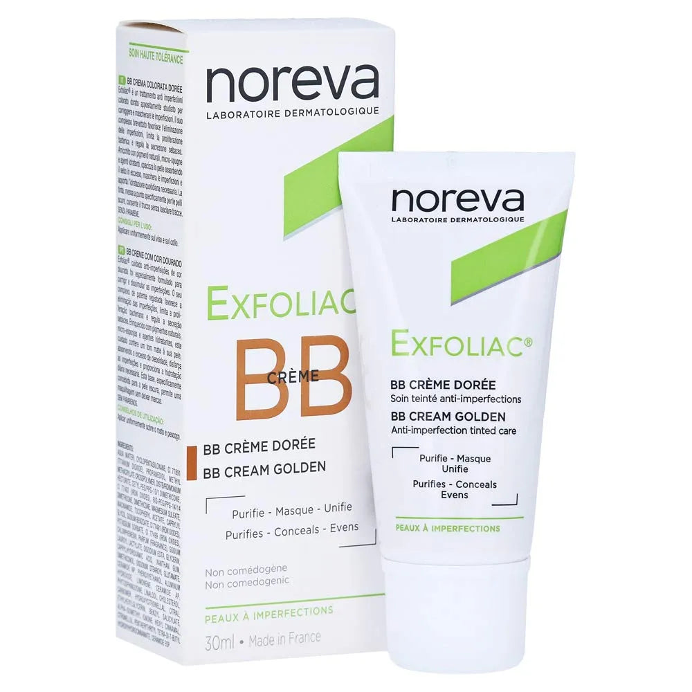 noreva Exfoliac Tinted BB Cream Golden, 30ml
