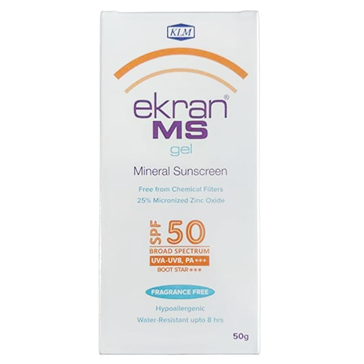 Ekran MS Mineral Sunscreen Gel SPF 50, 50gm