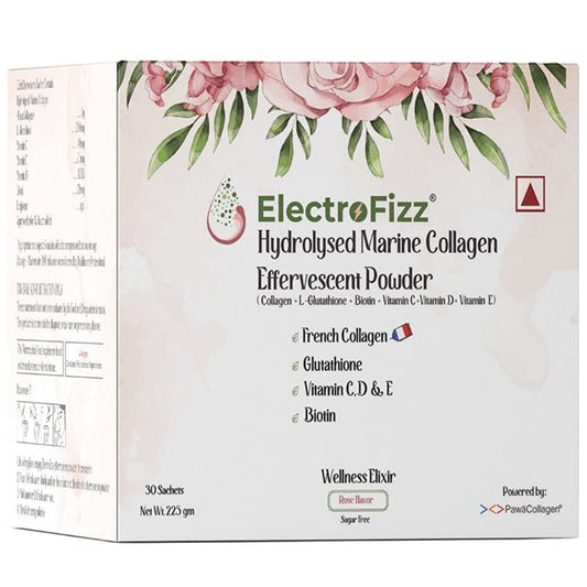ElectroFizz 玫瑰味法国胶原蛋白，30 袋