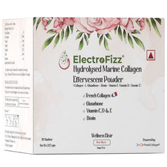 ElectroFizz French Collagen in Rose Flavour, 30 Sachets