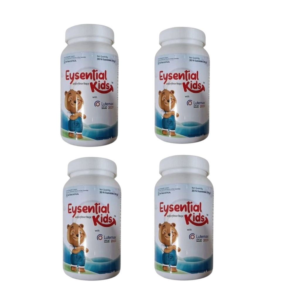 Eysential Kids Gummies - Tastier Way to Eye Health, 30 Gummies (Pack Of 4)