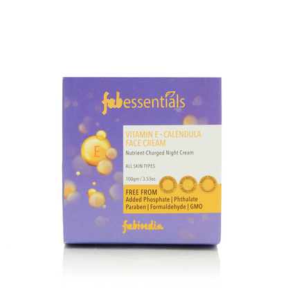 Fabessentials Vitamin E Calendula Night Cream, 100gm