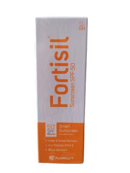 Fortisil Sunscreen SPF50+, PA+++, 50gm
