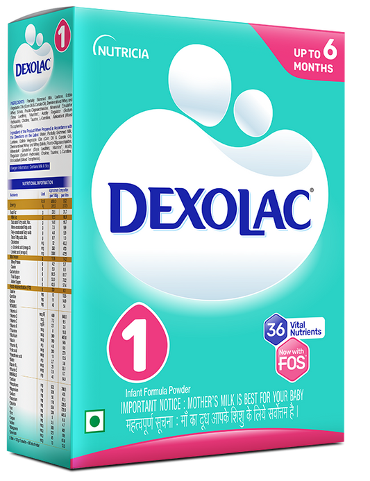 Dexolac - 1 包婴儿配方奶粉补充装，400 克