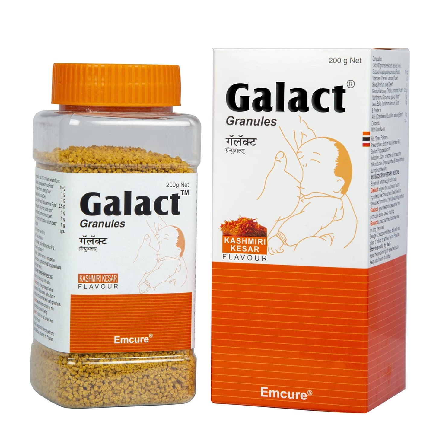 Galact Granules Kashmiri Kesar Flavour, 200gm