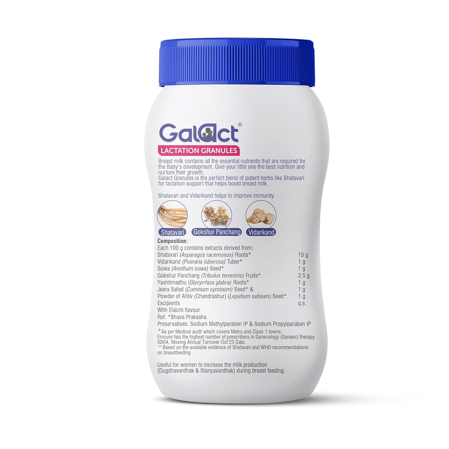 Galact Granules for Breastfeeding Mothers Elaichi Flavour, 400gm