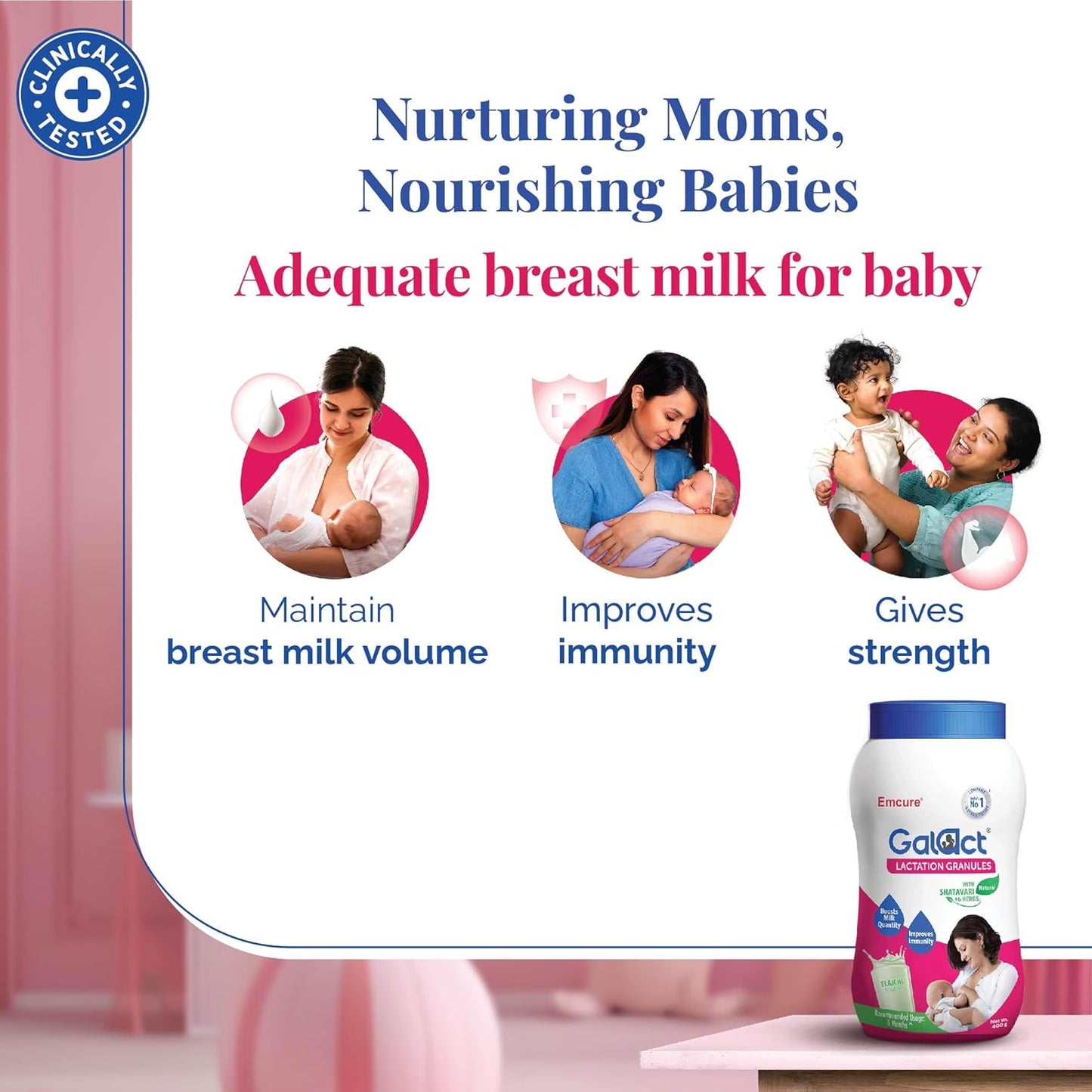 Galact Granules for Breastfeeding Mothers Elaichi Flavour, 400gm