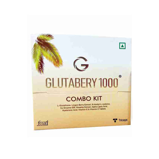 Glutabery 组合套装 1000 毫克，30+30 片