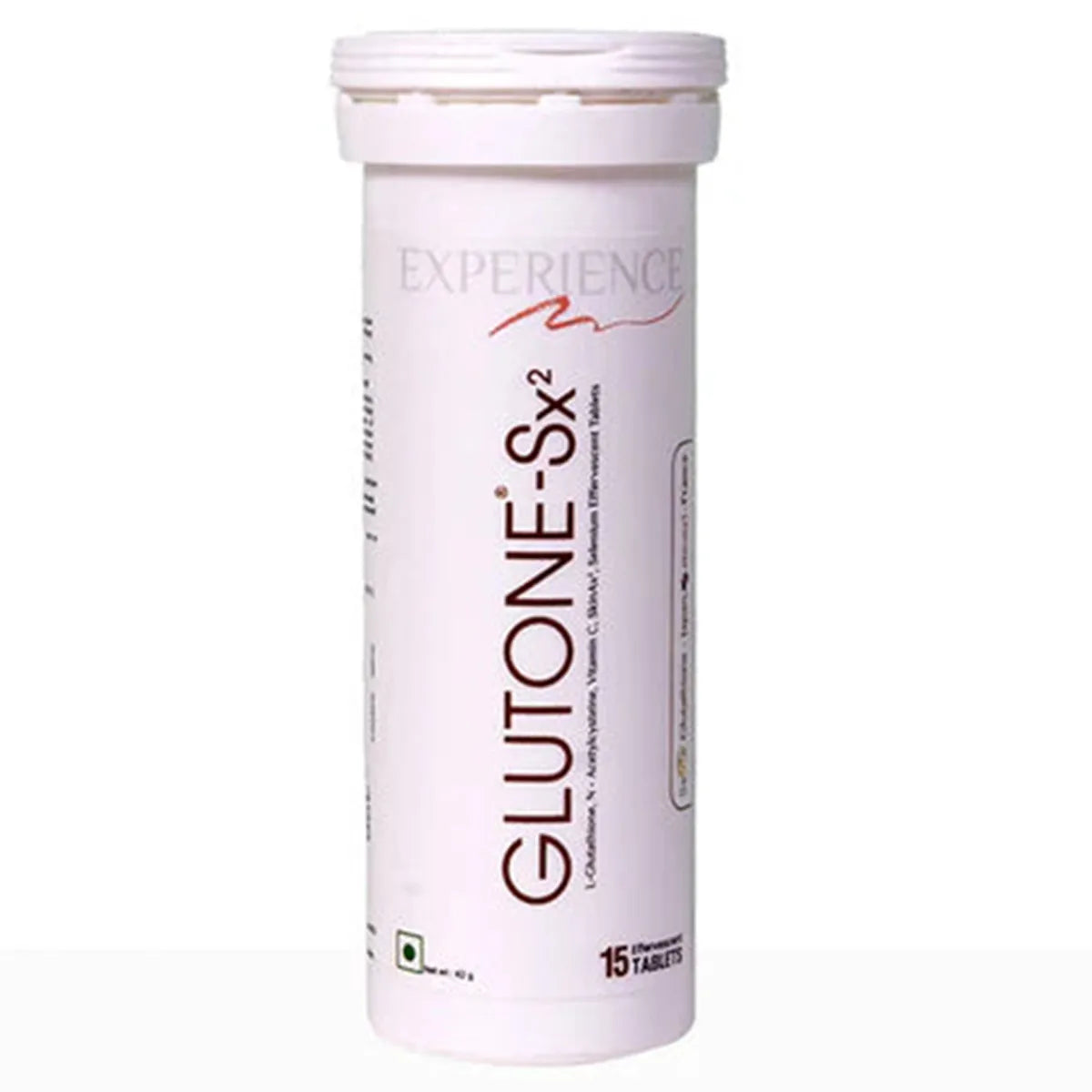 Glutone-Sx2 supplement tube on a white background
