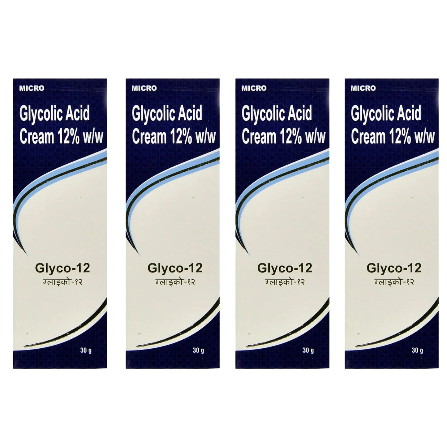 Glyco-12 乙醇酸霜，30 克（4 件装）