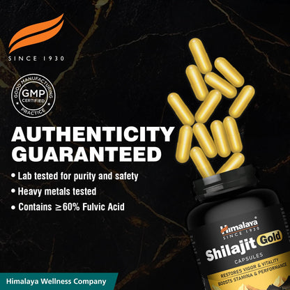 Himalaya Shilajit Gold Capsules, 20s