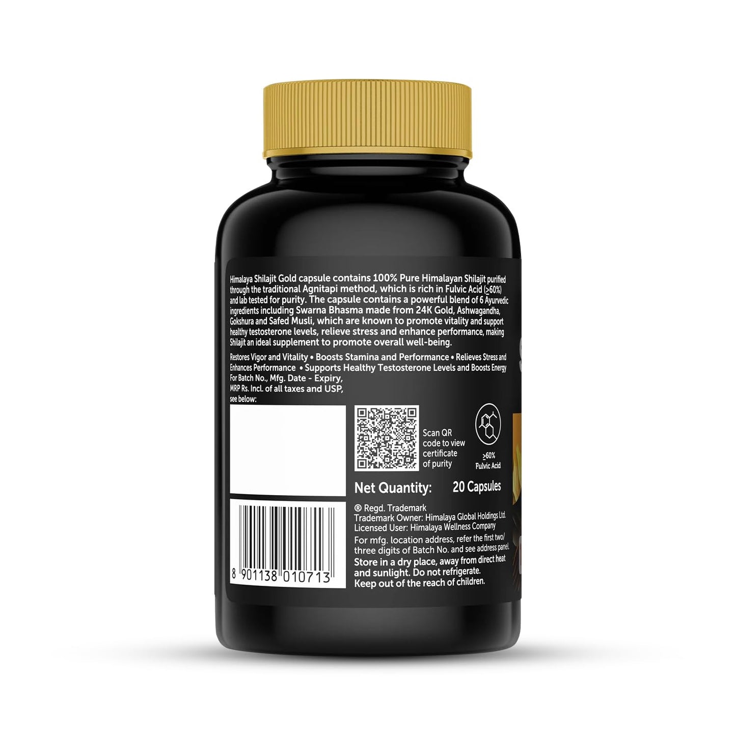 Himalaya Shilajit Gold Capsules, 20s