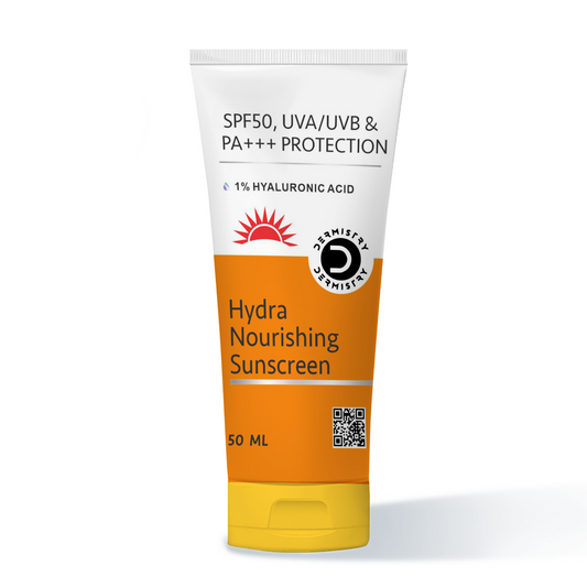 Dermistry SPF50, UVA/UVB & PA+++ Protection Hydra Nourishing Sunscreen, 50ml