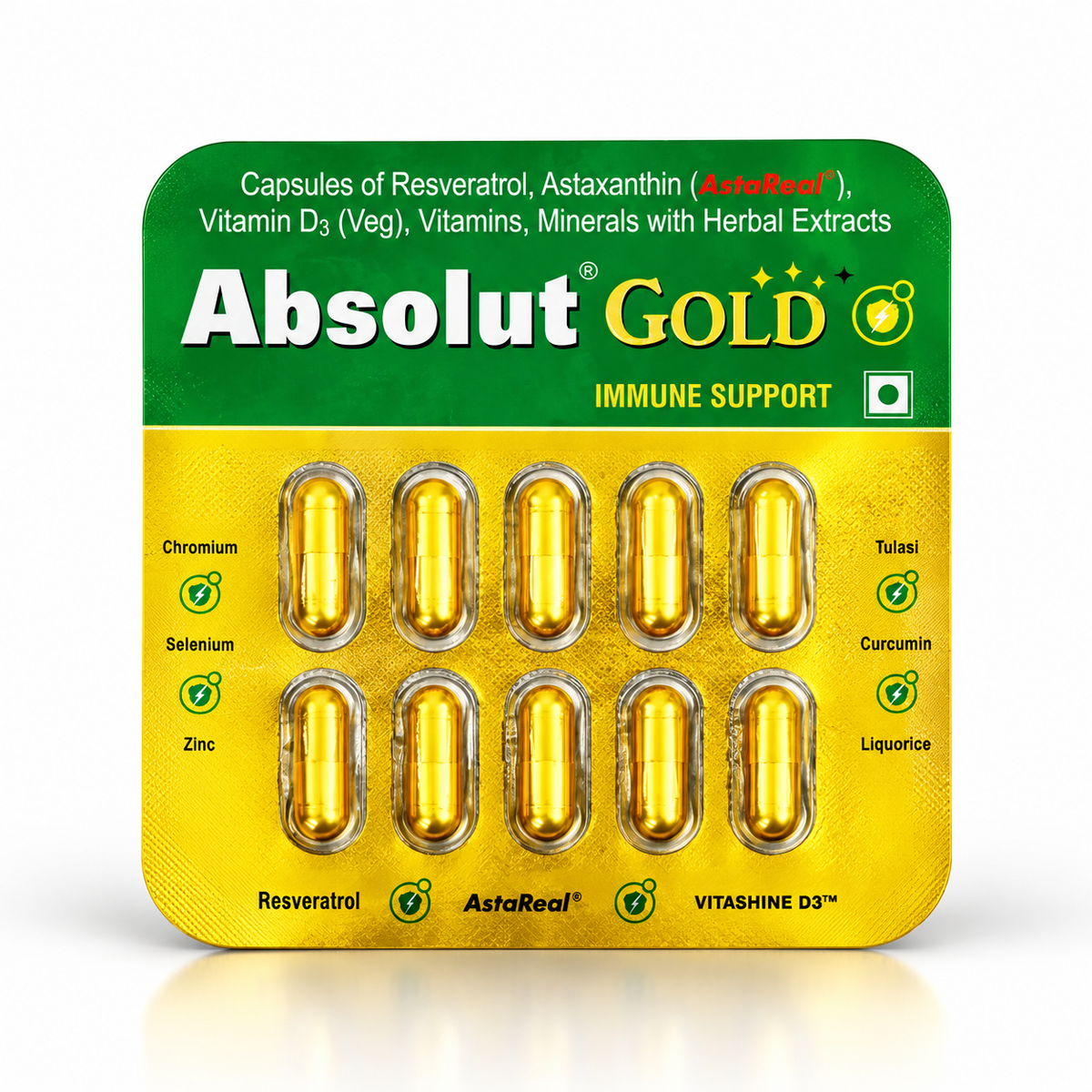 Absolut Gold, 10 Capsules