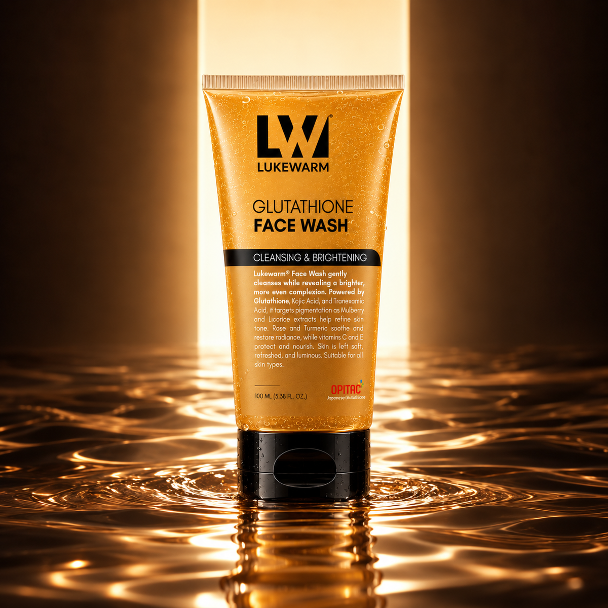 Lukewarm Glutathione Face Wash, 100ml : Gentle Cleanser for a Radiant Complexion