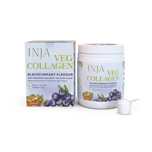 INJA Veg Collagen - Blackcurrant Flavour, 150gm
