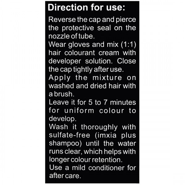 Keramate Hair Colouring Cream Natural Black, 120gm