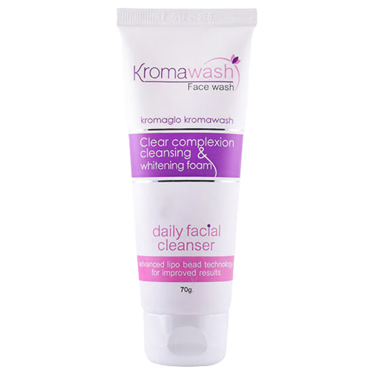 Kromawash Face Wash, 70gm - Clear Complexion, Cleansing & Whitening Foam