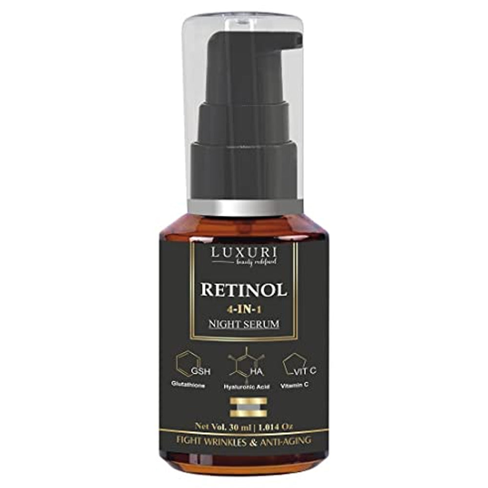LUXURI Retinol 4 in 1 Night Serum, 30ml