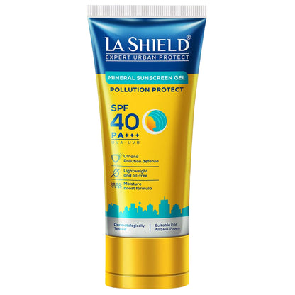 La Shield Pollution Protect Mineral Sunscreen Gel SPF 40, 50gm