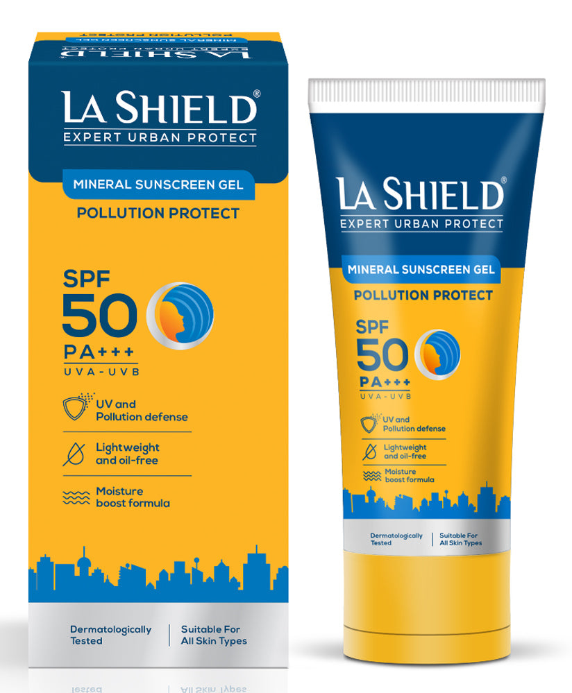 La Shield Pollution Protect Mineral Sunscreen Gel SPF 50, 50gm