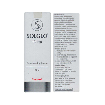 Solglo Demelanising Cream, 30gm