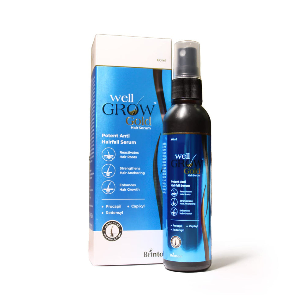 Wellgrow Gold Hair Serum for Men & Women, 60ml