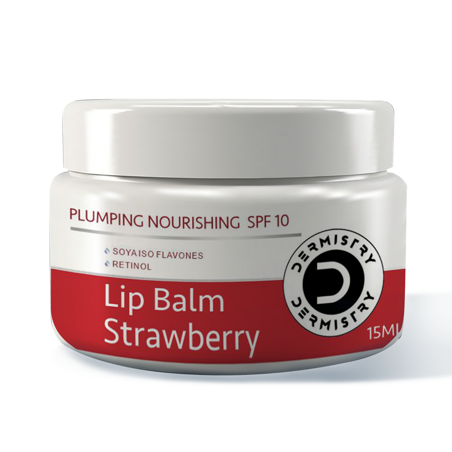 Dermistry Plumping Nourishing SPF10 Lip Balm Strawberry, 15ml