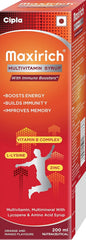 Maxirich Multivitamin Syrup | Boosts Immunity, 200ml