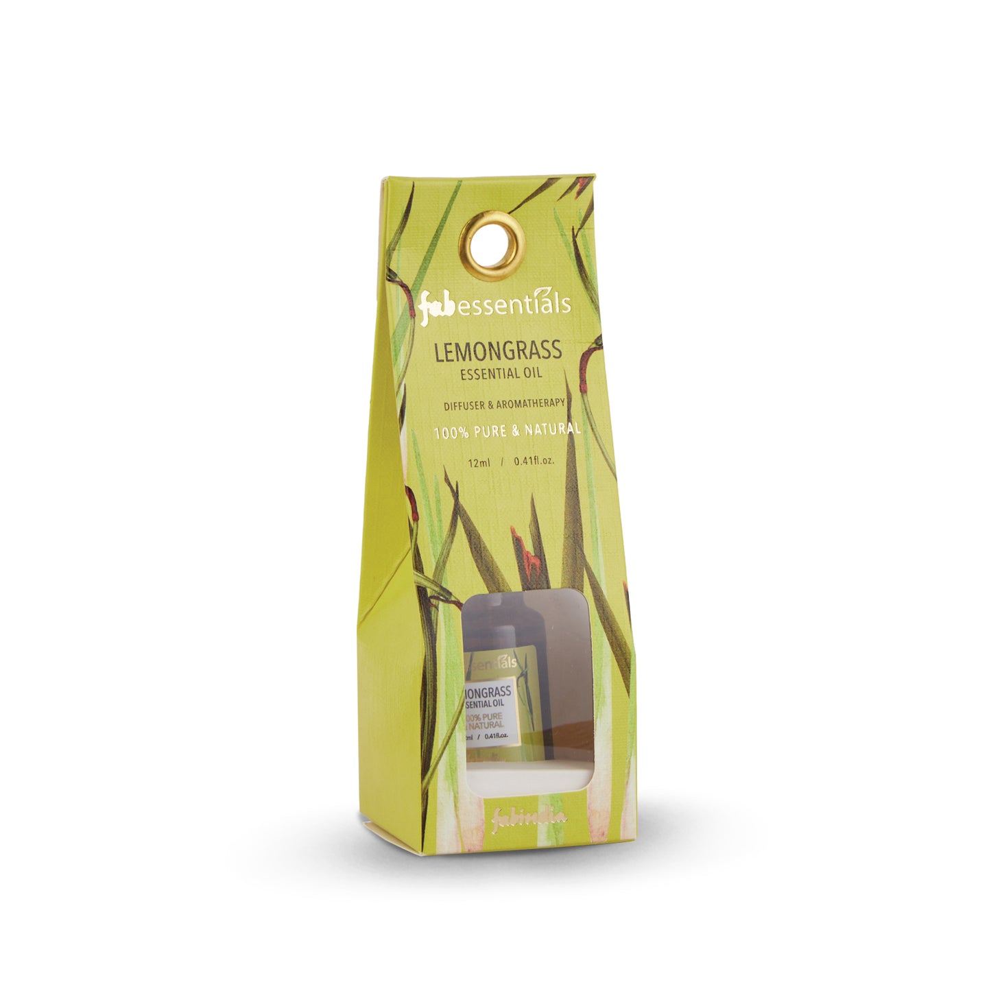 Fabessentials Lemongrass Essential Oil, 12ml