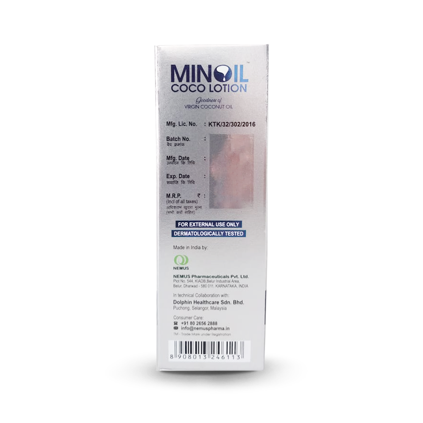 Minoil Coco Lotion, 100gm (Rs. 3.9/gm)