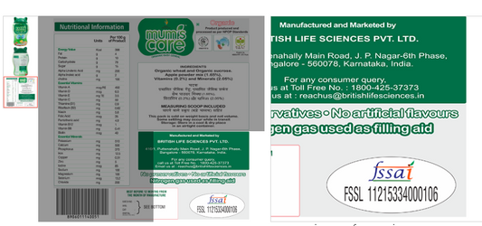 Mum's Care Ragi and Moong Dal Organic Baby Cereal, 300gm (Pack Of 3) - Made from Certified Organic Ingredients