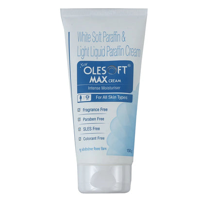 Olesoft Max Cream tube on a white background