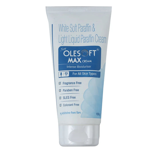 Olesoft Max Cream tube on a white background