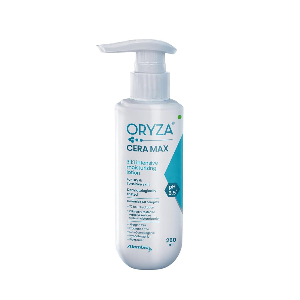 Oryza Cera Max 3:1:1 Intensive Moisturizing Lotion for Dry & Sensitive Skin, 250ml