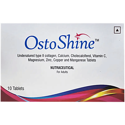 Ostoshine Tablet with Collagen, Calcium, Vitamin D, Vitamin C & Minerals, 10s