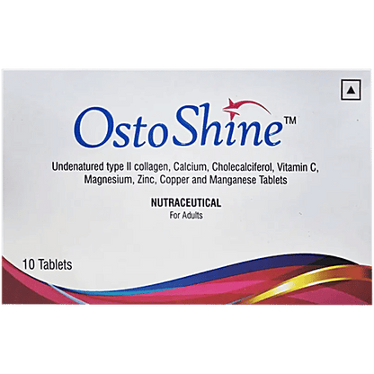 Ostoshine Tablet with Collagen, Calcium, Vitamin D, Vitamin C & Minerals, 10s