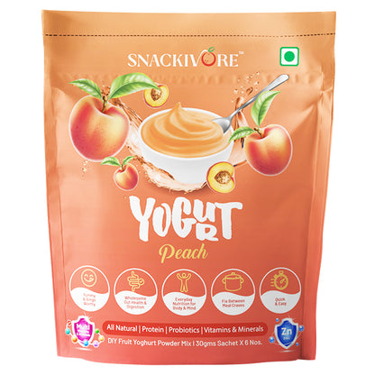 Snackivore Fruit Yogurt Powder Mix Peach, 180gm