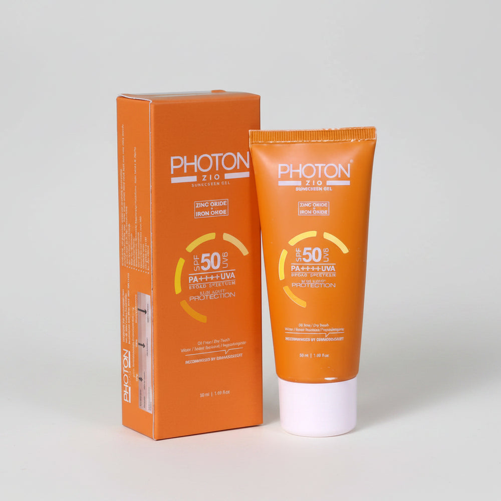 Photon ZIO Sunscreen Gel SPF 50 PA++++, 50ml | Aclaris